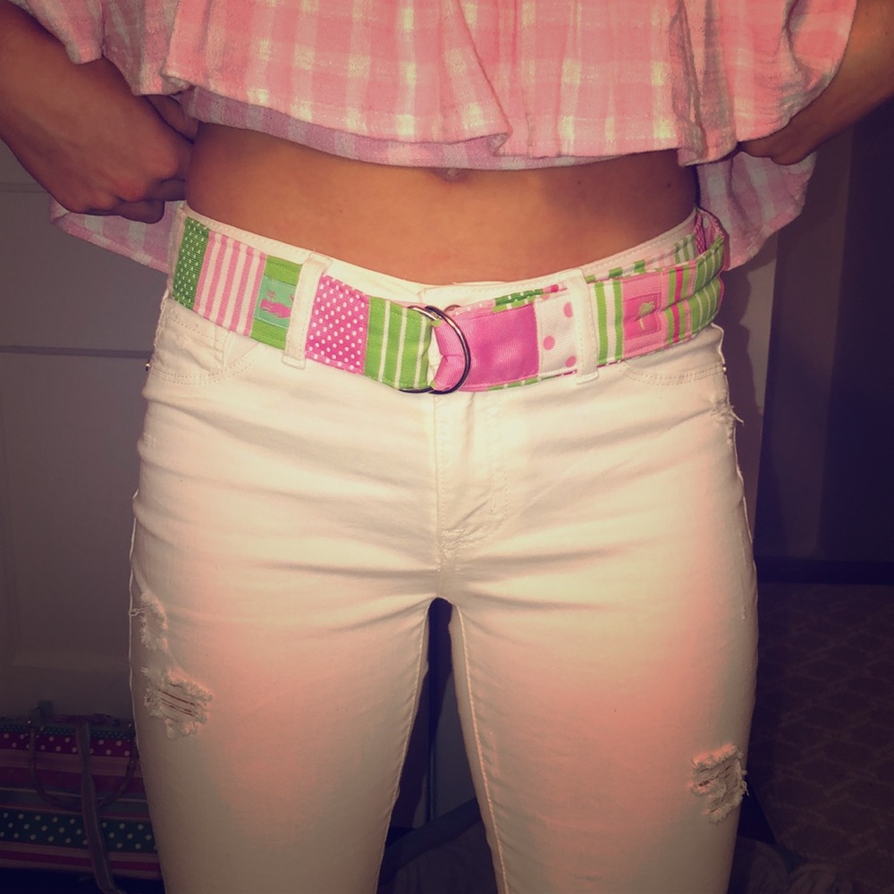 Preppy Lilly Pulitzer Inspired belt